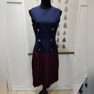 Harper Pleated Nautical Dress - Small